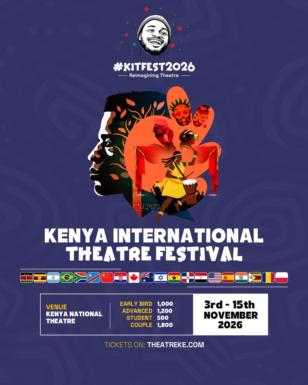 Poster for Kenya International Theatre Festival 2026
