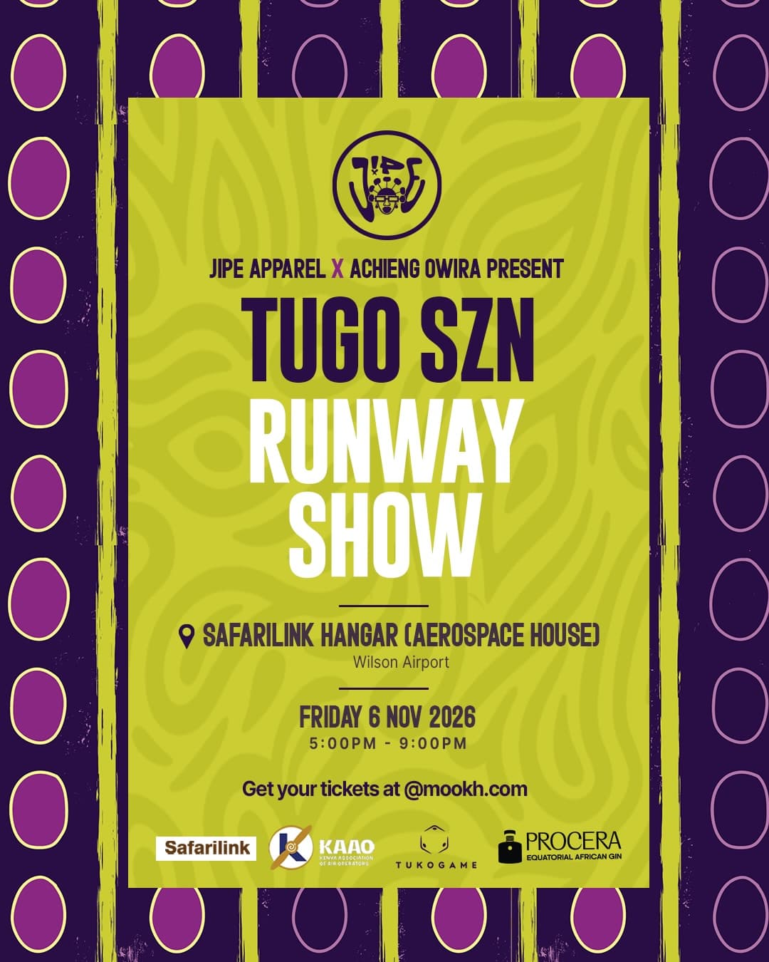 Poster for TUGO SZN Runway Show