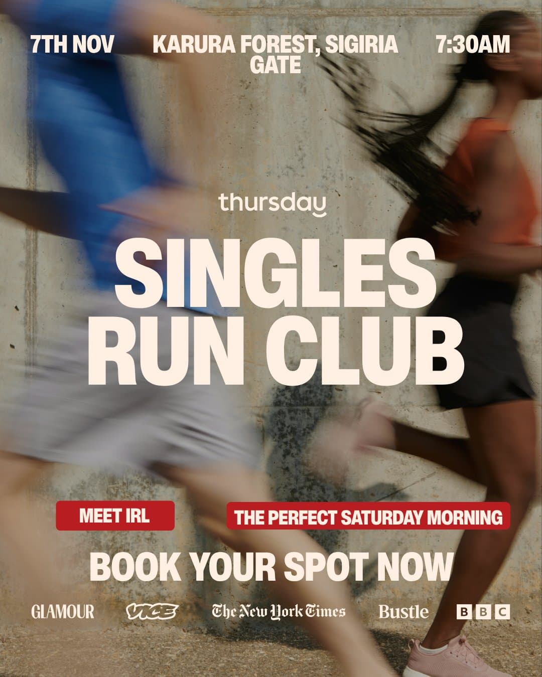 Poster for Thursday™ Nairobi | Singles Run Club
