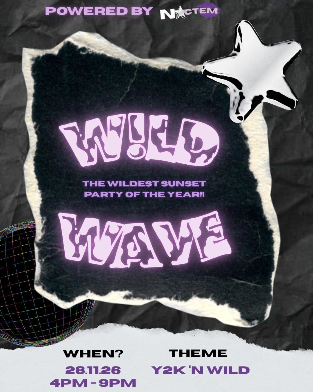 Poster for THE W!LD WAVE