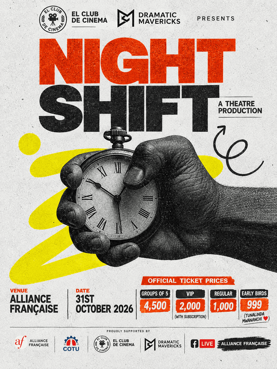Poster for Night Shift: A Commercial Play