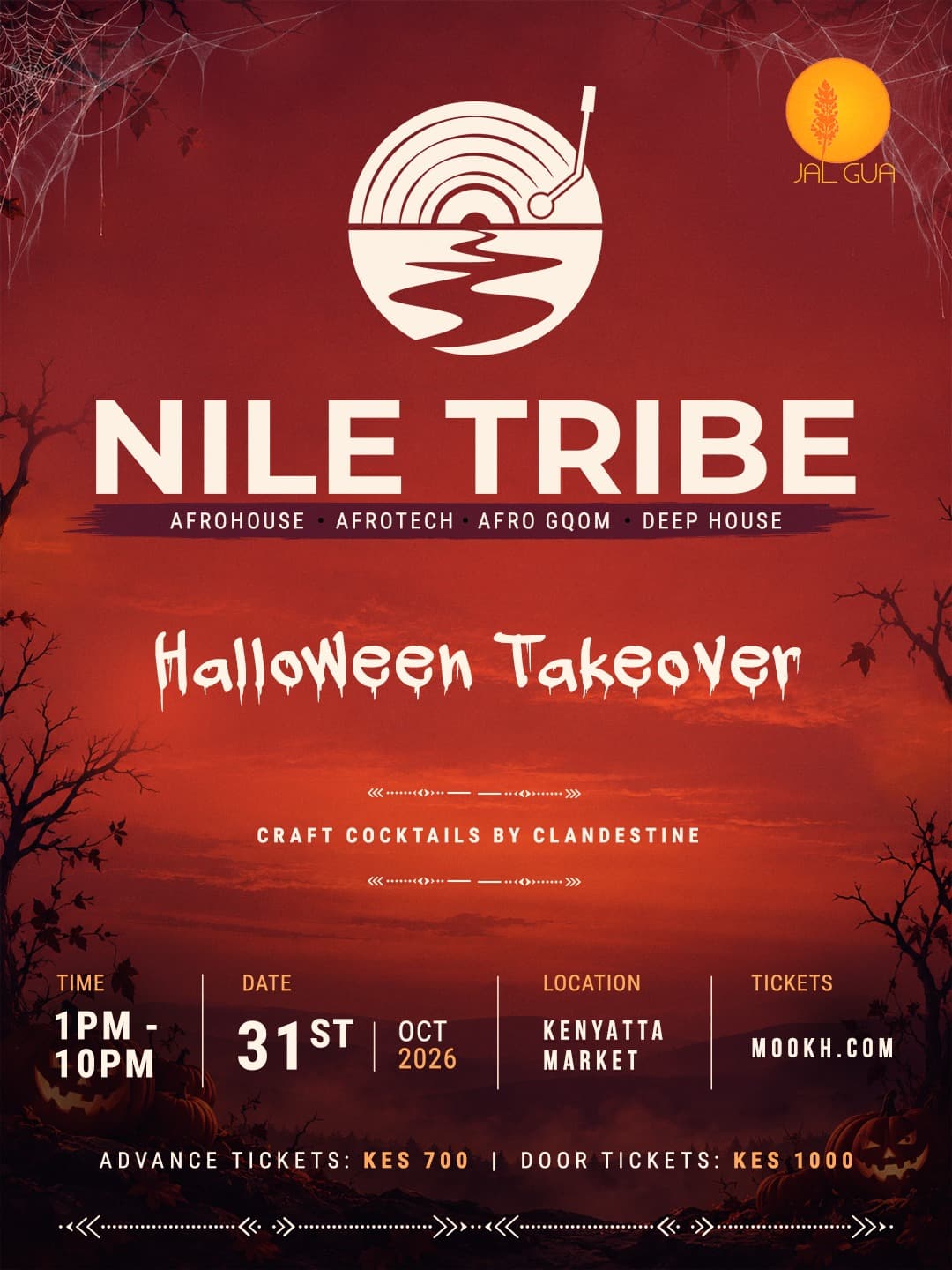 Poster for Nile Tribe Halloween Takeover